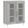 Aparador alto madera contrachapada gris sonoma 69,5x34x180 cm de vidaXL, Aparadores - Ref: Foro24-3189307, Precio: 145,44 €, ...