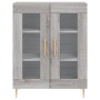 Aparador alto madera contrachapada gris sonoma 69,5x34x180 cm de vidaXL, Aparadores - Ref: Foro24-3189307, Precio: 145,44 €, ...