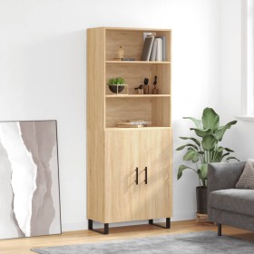 Aparador alto madera contrachapada color roble 69,5x34x180 cm de vidaXL, Aparadores - Ref: Foro24-3189280, Precio: 153,99 €, ...