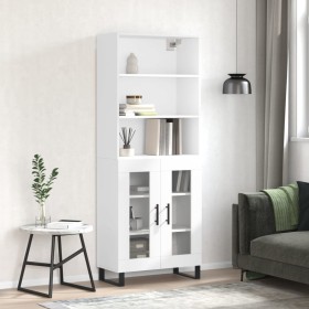 High glossy white plywood sideboard 69.5x34x180 cm by vidaXL, Sideboards - Ref: Foro24-3189343, Price: 140,99 €, Discount: %