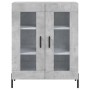 Aparador alto madera contrachapada gris hormigón 69,5x34x180 cm de vidaXL, Aparadores - Ref: Foro24-3189329, Precio: 143,99 €...