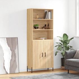 High oak-colored plywood sideboard 69.5x34x180 cm by vidaXL, Sideboards - Ref: Foro24-3189264, Price: 152,64 €, Discount: %