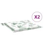 Stuhlkissen 2 Stück Stoff Blattdruck 50x50x3 cm von vidaXL, Kissen für Stühle und Sofas - Ref: Foro24-361086, Preis: 23,86 €,...