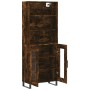 Tall smoked oak plywood sideboard 69.5x34x180 cm by vidaXL, Sideboards - Ref: Foro24-3189346, Price: 143,39 €, Discount: %