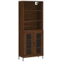 Tall oak brown plywood sideboard 69.5x34x180 cm by vidaXL, Sideboards - Ref: Foro24-3189332, Price: 147,37 €, Discount: %