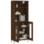 Tall oak brown plywood sideboard 69.5x34x180 cm by vidaXL, Sideboards - Ref: Foro24-3189332, Price: 147,37 €, Discount: %