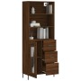 Tall oak brown plywood sideboard 69.5x34x180 cm by vidaXL, Sideboards - Ref: Foro24-3189524, Price: 167,50 €, Discount: %