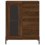 Tall oak brown plywood sideboard 69.5x34x180 cm by vidaXL, Sideboards - Ref: Foro24-3189524, Price: 167,50 €, Discount: %