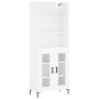 High glossy white plywood sideboard 69.5x34x180 cm by vidaXL, Sideboards - Ref: Foro24-3189319, Price: 136,22 €, Discount: %