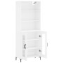 High glossy white plywood sideboard 69.5x34x180 cm by vidaXL, Sideboards - Ref: Foro24-3189319, Price: 136,22 €, Discount: %