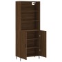 Tall oak brown plywood sideboard 69.5x34x180 cm by vidaXL, Sideboards - Ref: Foro24-3189276, Price: 156,51 €, Discount: %