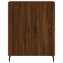 Aparador alto madera contrachapada marrón roble 69,5x34x180 cm de vidaXL, Aparadores - Ref: Foro24-3189276, Precio: 154,13 €,...