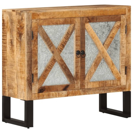 Aparador de madera maciza de mango y metal 80x30x71 cm de vidaXL, Aparadores - Ref: Foro24-355842, Precio: 192,99 €, Descuent...