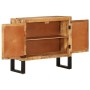 Aparador de madera maciza de mango y metal 80x30x71 cm de vidaXL, Aparadores - Ref: Foro24-355842, Precio: 192,99 €, Descuent...