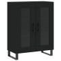 Tall black plywood sideboard 69.5x34x180 cm by vidaXL, Sideboards - Ref: Foro24-3189342, Price: 173,62 €, Discount: %