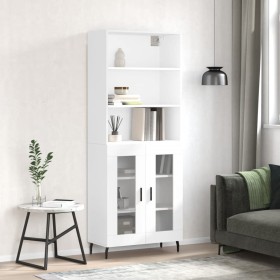 Tall white plywood sideboard 69.5x34x180 cm by vidaXL, Sideboards - Ref: Foro24-3189333, Price: 147,99 €, Discount: %