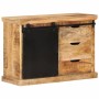 Untreated solid mango wood sideboard 80x30x55 cm by vidaXL, Sideboards - Ref: Foro24-355844, Price: 286,99 €, Discount: %