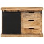 Untreated solid mango wood sideboard 80x30x55 cm by vidaXL, Sideboards - Ref: Foro24-355844, Price: 286,99 €, Discount: %