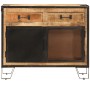 Sideboard aus massivem, unbehandeltem Mangoholz und Metall, 80 x 31 x 66 cm von vidaXL, Sideboards - Ref: Foro24-355843, Prei...