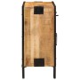 Aparador de madera maciza mango sin tratar y metal 80x31x66 cm de vidaXL, Aparadores - Ref: Foro24-355843, Precio: 196,99 €, ...