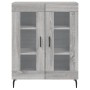 Aparador alto madera contrachapada gris sonoma 69,5x34x180 cm de vidaXL, Aparadores - Ref: Foro24-3189339, Precio: 144,85 €, ...