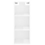 Tall white glossy plywood sideboard 34.5x34x180 cm by vidaXL, Sideboards - Ref: Foro24-3189631, Price: 93,39 €, Discount: %