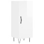 Tall white glossy plywood sideboard 34.5x34x180 cm by vidaXL, Sideboards - Ref: Foro24-3189631, Price: 93,39 €, Discount: %