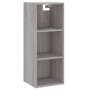 Aparador alto madera contrachapada gris Sonoma 34,5x34x180 cm de vidaXL, Aparadores - Ref: Foro24-3189635, Precio: 89,56 €, D...