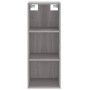 Aparador alto madera contrachapada gris Sonoma 34,5x34x180 cm de vidaXL, Aparadores - Ref: Foro24-3189635, Precio: 89,56 €, D...