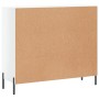 Aparador de madera de ingeniería blanco brillo 90x34x80 cm de vidaXL, Aparadores - Ref: Foro24-828118, Precio: 93,29 €, Descu...