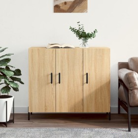 Sonoma Oak Engineered Wood Sideboard 90x34x80 cm by vidaXL, Sideboards - Ref: Foro24-828119, Price: 85,99 €, Discount: %