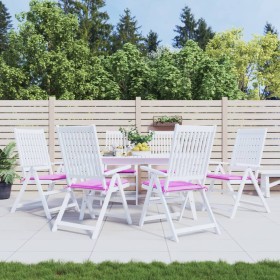 Gartenstuhlkissen 6 Stk. rosa Stoff 40x40x3 cm von vidaXL, Kissen für Stühle und Sofas - Ref: Foro24-361028, Preis: 50,99 €, ...