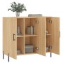 Aparador de madera de ingeniería roble Sonoma 90x34x80 cm de vidaXL, Aparadores - Ref: Foro24-828119, Precio: 89,71 €, Descue...