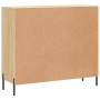 Aparador de madera de ingeniería roble Sonoma 90x34x80 cm de vidaXL, Aparadores - Ref: Foro24-828119, Precio: 89,71 €, Descue...