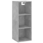 Aparador de madera contrachapada gris hormigón 34,5x34x180 cm de vidaXL, Aparadores - Ref: Foro24-3189633, Precio: 94,14 €, D...