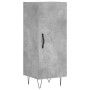 Aparador de madera contrachapada gris hormigón 34,5x34x180 cm de vidaXL, Aparadores - Ref: Foro24-3189633, Precio: 94,14 €, D...