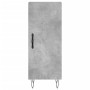 Aparador de madera contrachapada gris hormigón 34,5x34x180 cm de vidaXL, Aparadores - Ref: Foro24-3189633, Precio: 94,14 €, D...