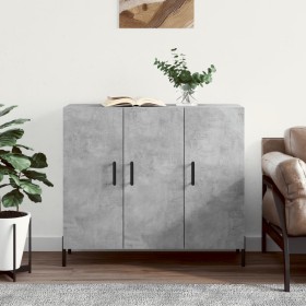 Engineered wood sideboard in concrete grey, 90x34x80 cm. by vidaXL, Sideboards - Ref: Foro24-828120, Price: 83,74 €, Discount: %