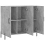 Aparador de madera de ingeniería gris hormigón 90x34x80 cm de vidaXL, Aparadores - Ref: Foro24-828120, Precio: 83,74 €, Descu...