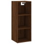 Aparador alto madera contrachapada roble marrón 34,5x34x180 cm de vidaXL, Aparadores - Ref: Foro24-3189636, Precio: 88,99 €, ...