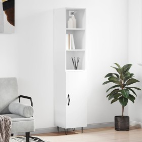 Tall white plywood sideboard 34.5x34x180 cm by vidaXL, Sideboards - Ref: Foro24-3189629, Price: 101,16 €, Discount: %