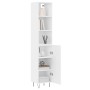 Aparador alto madera contrachapada blanco 34,5x34x180 cm de vidaXL, Aparadores - Ref: Foro24-3189629, Precio: 103,70 €, Descu...