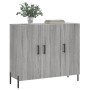 Aparador de madera de ingeniería gris Sonoma 90x34x80 cm de vidaXL, Aparadores - Ref: Foro24-828122, Precio: 83,39 €, Descuen...