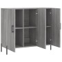 Aparador de madera de ingeniería gris Sonoma 90x34x80 cm de vidaXL, Aparadores - Ref: Foro24-828122, Precio: 83,39 €, Descuen...