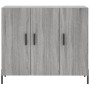 Aparador de madera de ingeniería gris Sonoma 90x34x80 cm de vidaXL, Aparadores - Ref: Foro24-828122, Precio: 83,39 €, Descuen...