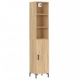 Sonoma oak plywood sideboard 34.5x34x180 cm by vidaXL, Sideboards - Ref: Foro24-3189640, Price: 101,52 €, Discount: %