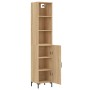 Sonoma oak plywood sideboard 34.5x34x180 cm by vidaXL, Sideboards - Ref: Foro24-3189640, Price: 101,52 €, Discount: %