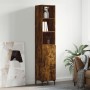 Aparador de madera contrachapada roble ahumado 34,5x34x180 cm de vidaXL, Aparadores - Ref: Foro24-3189642, Precio: 90,68 €, D...