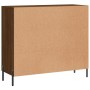 Aparador de madera de ingeniería marrón roble 90x34x80 cm de vidaXL, Aparadores - Ref: Foro24-828123, Precio: 87,08 €, Descue...