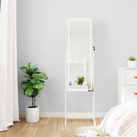 Standing mirror with jewelry box and white LED lights by vidaXL, Mirrors - Ref: Foro24-353262, Price: 123,67 €, Discount: %